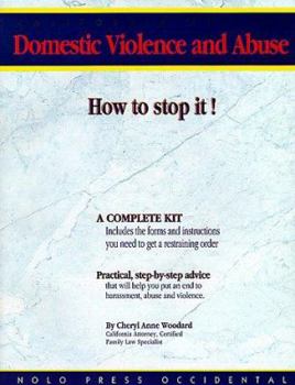 Paperback Domestic Violence and Abuse: How to Stop It! Book