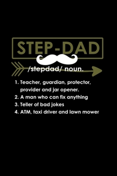 Paperback Step Dad Definition: Food Journal - Track Your Meals - Eat Clean And Fit - Breakfast Lunch Diner Snacks - Time Items Serving Cals Sugar Pro Book