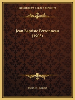 Paperback Jean Baptiste Perronneau (1903) [French] Book