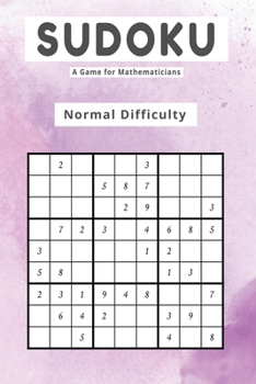 Paperback Sudoku A Game for Mathematicians Normal Difficulty Book