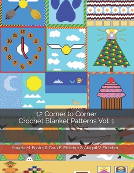 Paperback 12 Corner to Corner Crochet Blanket Patterns Vol. 1 Book