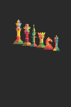 Colorful Chess: Blank Lined Notebook (6" x 9" - 120 pages) ~ Chess Game Notebook for Daily Journal, Diary, and Gift