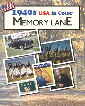 Paperback 1940s USA in Color: large print book for dementia patients [Large Print] Book