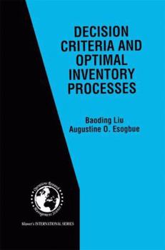 Paperback Decision Criteria and Optimal Inventory Processes Book