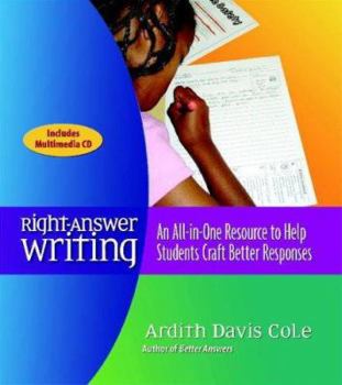 Paperback Right-Answer Writing: An All-In-One Resource to Help Students Craft Better Responses [With CDROM] Book