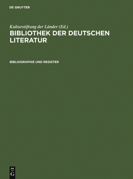 Hardcover Bibliographie und Register [German] Book