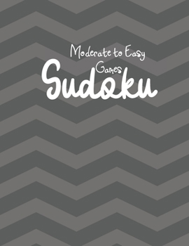 Paperback Sudoku: Games Moderate to Easy --Mind Puzzles Games -- Activity --9X9 boxes -- 50 Games & Solutions -- Great Puzzle Solver Book