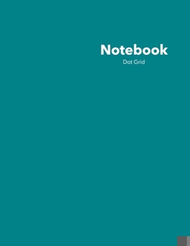 Paperback Dot Grid Notebook: Stylish Caribe Notebook, 120 Dotted Pages 8.5 x 11 inches Large Journal - Softcover Color Trends Collection Book