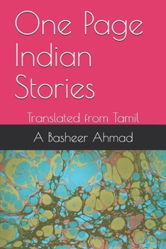 Paperback One Page Indian Stories: Translated from Tamil Book