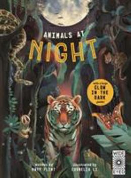 Hardcover Glow In The Dark Animals At Night Book