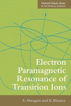 Paperback Electron Paramagnetic Resonance of Transition Ions Book