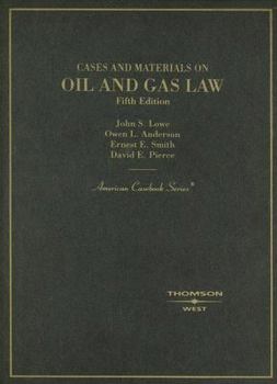 Hardcover Cases and Materials on Oil and Gas Law Book