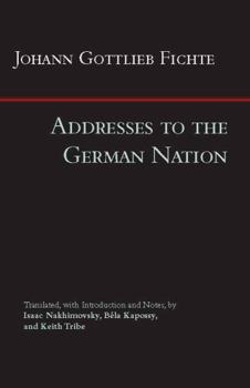 Paperback Addresses to the German Nation Book