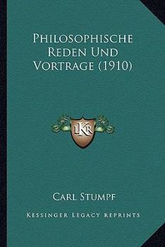 Paperback Philosophische Reden Und Vortrage (1910) [German] Book