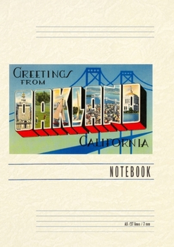 Paperback Vintage Lined Notebook Greetings from Oakland, California Book