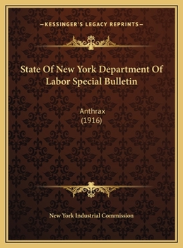 State Of New York Department Of Labor Special Bulletin: Anthrax