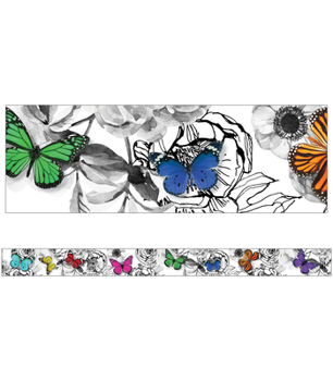 Misc. Supplies Woodland Whimsy Butterflies Straight Bulletin Board Borders Book