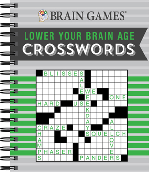 Spiral-bound Brain Games - Lower Your Brain Age: Crosswords Book