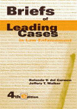 Paperback Briefs of Leading Cases in Law Enforcement Book