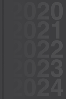 Kalender für 5 Jahre, 2020 - 2024 - Wochenplaner: Wochenkalender und Planer für fünf Jahre (2020, 2021, 2022, 2023, 2024), ca. A5, schwarz (German Edition)