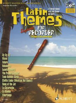 Paperback Latin Themes for Soprano Recorder Book