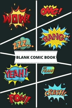 Paperback Blank comic book: Drawing Comics and Writing Stories Book