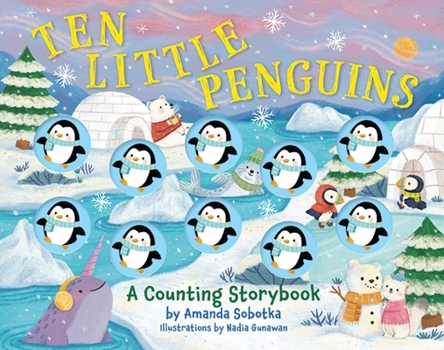 Paperback Ten Little Penguins: A Counting Storybook Book