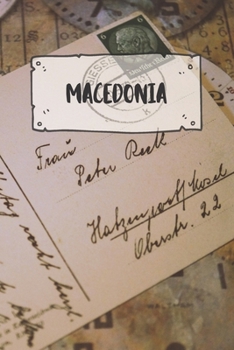 Paperback Macedonia: Ruled Travel Diary Notebook or Journey Journal - Lined Trip Pocketbook for Men and Women with Lines Book