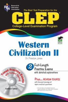 Paperback CLEP Western Civilization II [With CDROM] Book