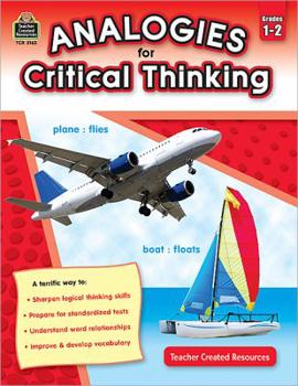 Paperback Analogies for Critical Thinking Grade 1-2 Book