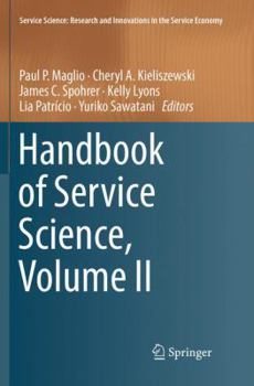 Handbook of Service Science, Volume II