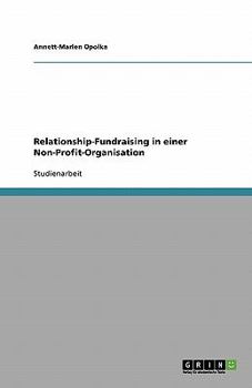 Paperback Relationship-Fundraising in einer Non-Profit-Organisation [German] Book