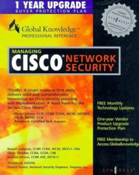 Paperback Managing Cisco Network Security Book