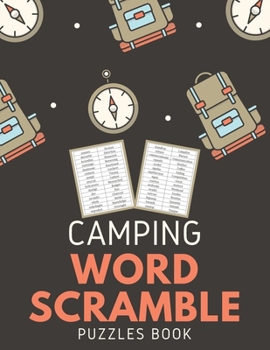 Paperback Camping Word Scramble Puzzles Book: Brain Games Word Puzzles Book