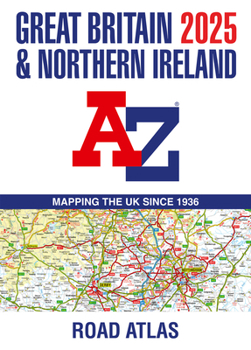 Paperback Great Britain & Northern Ireland A-Z Road Atlas 2025 (A3 Paperback) Book