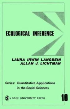 Paperback Ecological Inference Book