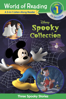 Paperback World of Reading: Disney's Spooky Collection 3-In-1 Listen-Along Reader-Level 1 Reader: 3 Scary Stories with CD! Book