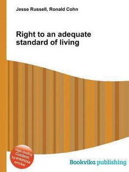 Paperback Right to an Adequate Standard of Living Book