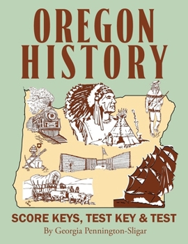 Paperback Oregon History: Score Key, Test & Test Key Book