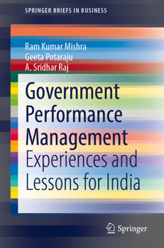 Paperback Government Performance Management: Experiences and Lessons for India Book
