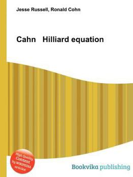 Paperback Cahn Hilliard Equation Book