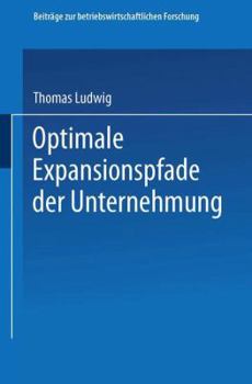 Paperback Optimale Expansionspfade Der Unternehmung [German] Book