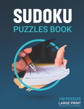 Paperback sudoku puzzle books large print 100 Puzzles: large print soduko books for adults 9x9 with solutions Book