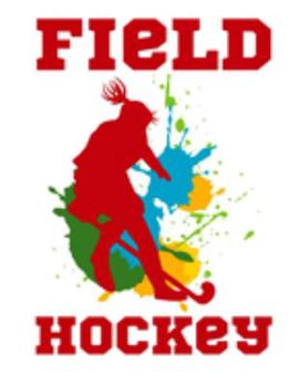 Paperback Field Hockey: Girls Field Hockey White Background College Ruled 110 Page 8.5" X 11" Notebook Book