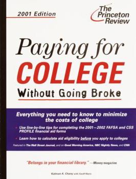 Paperback Paying for College Without Going Broke Book