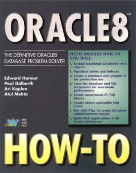 Hardcover Oracle 8 - How to Book