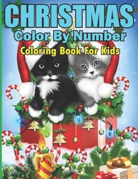 Paperback Christmas Color By Number Coloring Book For Kids Book