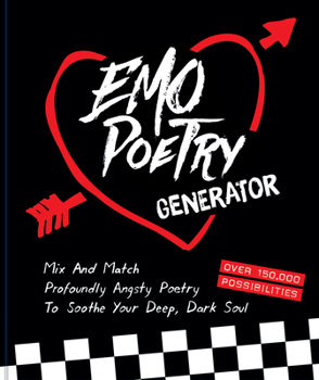 Hardcover Emo Poetry Generator Book