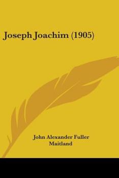 Paperback Joseph Joachim (1905) Book