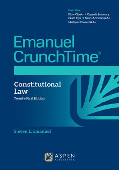 Paperback Emanuel CrunchTime for Constitutional Law Book